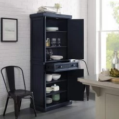 Seaside Navy Pantry by CROSLEY FURNITURE -Deals CROSLEY FURNITURE Store navy crosley furniture pantry cabinets cf3103 nv 76 1000