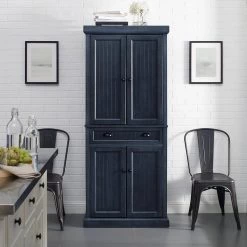 Seaside Navy Pantry by CROSLEY FURNITURE -Deals CROSLEY FURNITURE Store navy crosley furniture pantry cabinets cf3103 nv fa 1000