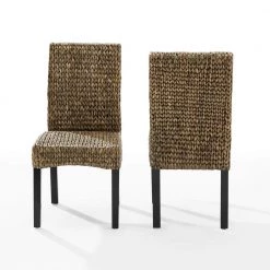 Edgewater Seagrass Dining Chair (Set of 2) by CROSLEY FURNITURE -Deals CROSLEY FURNITURE Store seagrass crosley furniture dining chairs cf502418 sg 4f 1000