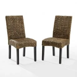Edgewater Seagrass Dining Chair (Set of 2) by CROSLEY FURNITURE -Deals CROSLEY FURNITURE Store seagrass crosley furniture dining chairs cf502418 sg c3 1000