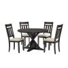 Hayden 5-Piece Slate Round Dining Set by CROSLEY FURNITURE