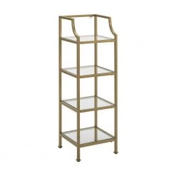 Aimee Soft Gold Short Etagere by CROSLEY FURNITURE