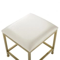 Aimee Soft Gold and Creme Vanity Stool by CROSLEY FURNITURE -Deals CROSLEY FURNITURE Store soft gold crosley furniture makeup vanities cf1310 gl 1f 1000