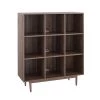 Liam 49.5 in. Walnut Engineered Wood 9-Shelf Accent Bookcase by CROSLEY FURNITURE