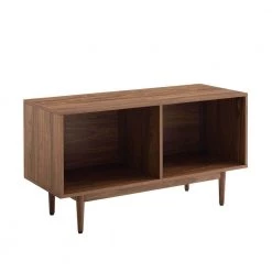 Liam Walnut Medium Record Storage Console Cabinet by CROSLEY FURNITURE