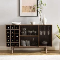 Liam Walnut Sideboard with Wine Storage by CROSLEY FURNITURE 11 Liam Walnut Sideboard with Wine Storage by CROSLEY FURNITURE -Deals CROSLEY FURNITURE Store walnut crosley furniture sideboards buffet tables cf4211 wa 31 1000