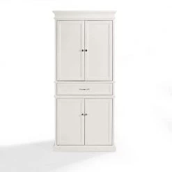 Parsons White Storage Cabinet by CROSLEY FURNITURE