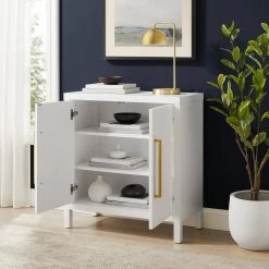 Darcy White Accent Cabinet by CROSLEY FURNITURE -Deals CROSLEY FURNITURE Store white crosley furniture accent cabinets cf3124 wh 77 1000