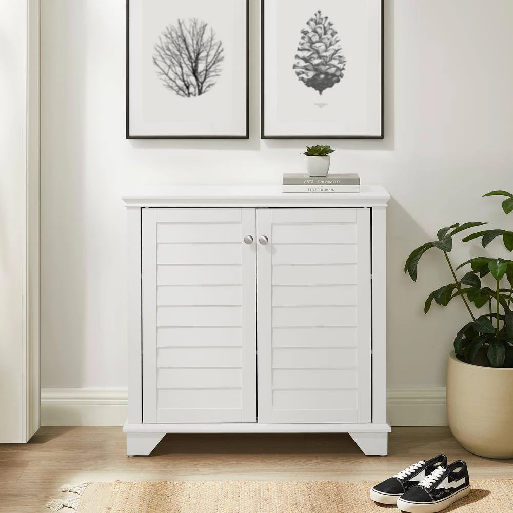 Lydia White Storage Cabinet by CROSLEY FURNITURE 12 Lydia White Storage Cabinet by CROSLEY FURNITURE - Image 10