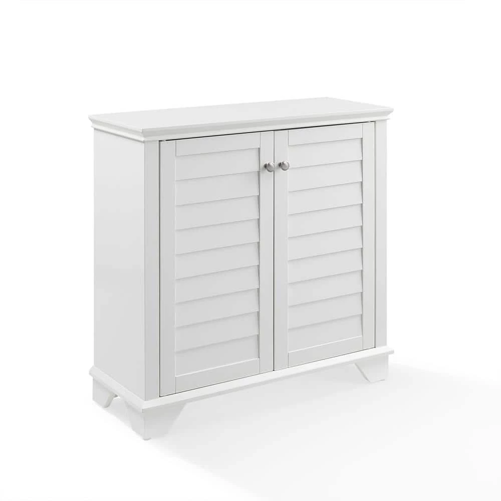 Lydia White Storage Cabinet by CROSLEY FURNITURE 3 Lydia White Storage Cabinet by CROSLEY FURNITURE