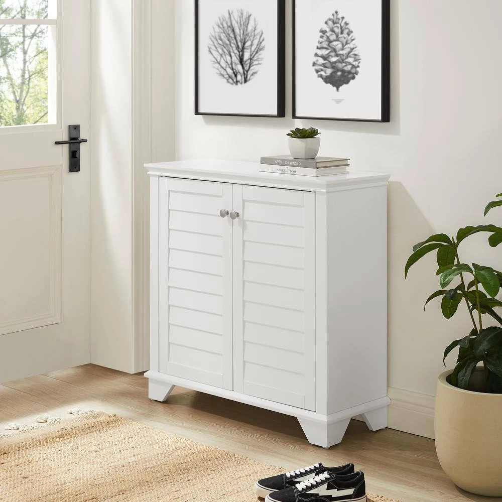 Lydia White Storage Cabinet by CROSLEY FURNITURE 4 Lydia White Storage Cabinet by CROSLEY FURNITURE - Image 2