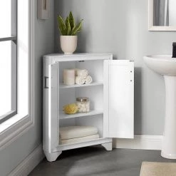 Tara White Corner Storage Cabinet by CROSLEY FURNITURE -Deals CROSLEY FURNITURE Store white crosley furniture accent cabinets cf7031 wh 31 1000