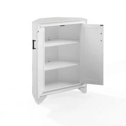 Tara White Corner Storage Cabinet by CROSLEY FURNITURE -Deals CROSLEY FURNITURE Store white crosley furniture accent cabinets cf7031 wh c3 1000