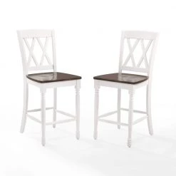 Shelby White Counter Height Stool (Set of 2) by CROSLEY FURNITURE -Deals CROSLEY FURNITURE Store white crosley furniture bar stools cf501024 wh c3 1000