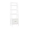 70.13 in. White Wood 4-shelf Ladder Bookcase with Open Back by CROSLEY FURNITURE -Deals CROSLEY FURNITURE Store white crosley furniture bookcases bookshelves cf1109 wh 64 1000