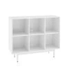 Liam 36 in. White Engineered Wood 6-Shelf Accent Bookcase by CROSLEY FURNITURE -Deals CROSLEY FURNITURE Store white crosley furniture bookcases bookshelves cf1121 wh 64 1000