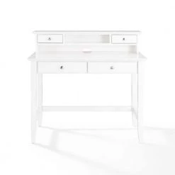 54 in. Rectangular White 4 Drawer Computer Desk with Hutch by CROSLEY FURNITURE 13 54 in. Rectangular White 4 Drawer Computer Desk with Hutch by CROSLEY FURNITURE -Deals CROSLEY FURNITURE Store white crosley furniture computer desks kf65004wh c3 1000