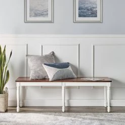 Shelby White Dining Bench by CROSLEY FURNITURE -Deals CROSLEY FURNITURE Store white crosley furniture dining benches cf501118 wh 31 1000