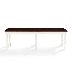 Shelby White Dining Bench by CROSLEY FURNITURE