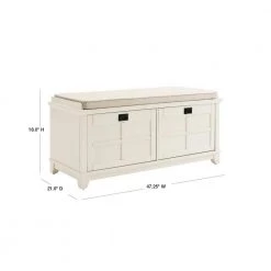 Adler White Entryway Bench by CROSLEY FURNITURE -Deals CROSLEY FURNITURE Store white crosley furniture dining benches cf6009 wh 40 1000