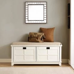 Adler White Entryway Bench by CROSLEY FURNITURE -Deals CROSLEY FURNITURE Store white crosley furniture dining benches cf6009 wh 44 1000