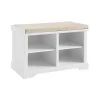 Anderson 18 in. White Storage Bench with Cushion by CROSLEY FURNITURE -Deals CROSLEY FURNITURE Store white crosley furniture dining benches cf6031 wh 64 1000