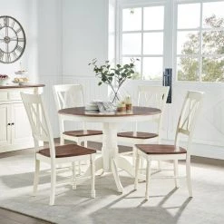 Shelby 5-Piece White Round Dining Set by CROSLEY FURNITURE -Deals CROSLEY FURNITURE Store white crosley furniture dining room sets kf13039wh 31 1000