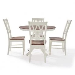 Shelby 5-Piece White Round Dining Set by CROSLEY FURNITURE -Deals CROSLEY FURNITURE Store white crosley furniture dining room sets kf13039wh c3 1000