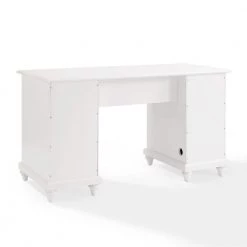 54 in. Rectangular White 5 Drawer Executive Desk with Keyboard Tray by CROSLEY FURNITURE -Deals CROSLEY FURNITURE Store white crosley furniture executive desks cf6507 wh 4f 1000