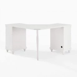 Palmetto 50.56 in. Corner White 4-Drawer Executive Desk by CROSLEY FURNITURE 14 Palmetto 50.56 in. Corner White 4-Drawer Executive Desk by CROSLEY FURNITURE -Deals CROSLEY FURNITURE Store white crosley furniture executive desks kf65012wh 1f 1000