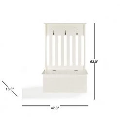 Ogden White Hall Tree by CROSLEY FURNITURE -Deals CROSLEY FURNITURE Store white crosley furniture hall trees cf6001 wh 40 1000