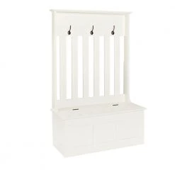 Ogden White Hall Tree by CROSLEY FURNITURE -Deals CROSLEY FURNITURE Store white crosley furniture hall trees cf6001 wh e1 1000