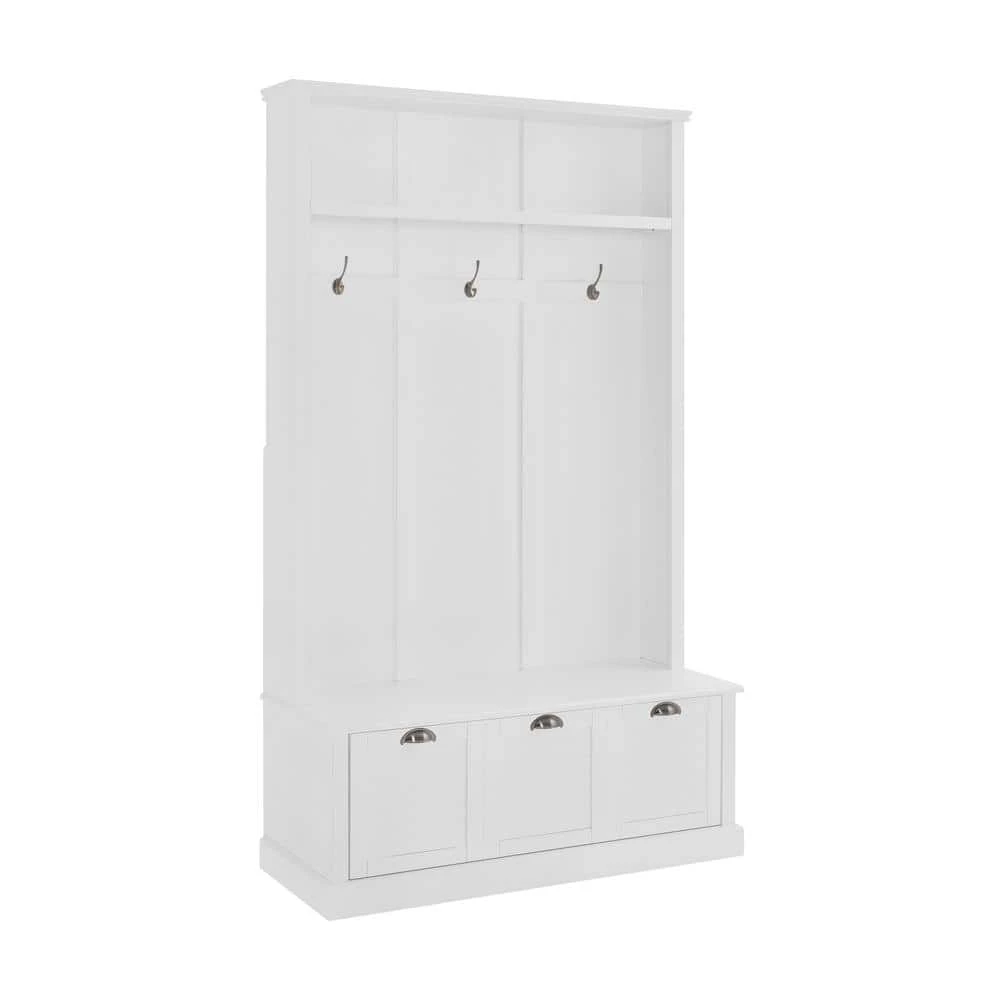 Ellison White Hall Tree by CROSLEY FURNITURE 3 Ellison White Hall Tree by CROSLEY FURNITURE
