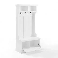 Shoreline White Hall Tree by CROSLEY FURNITURE -Deals CROSLEY FURNITURE Store white crosley furniture hall trees cf6030 wh 4f 1000