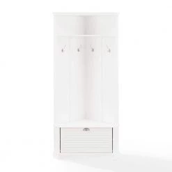 Ellison White Corner Hall Tree by CROSLEY FURNITURE -Deals CROSLEY FURNITURE Store white crosley furniture hall trees cf6038 wh c3 1000