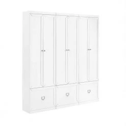 Harper 3-Piece White Entryway Set by CROSLEY FURNITURE