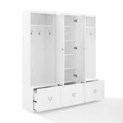 Harper 3-Piece White Entryway Set by CROSLEY FURNITURE 11 Harper 3-Piece White Entryway Set by CROSLEY FURNITURE -Deals CROSLEY FURNITURE Store white crosley furniture hall trees kf31011wh 4f 1000