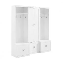 Harper 3-Piece White Entryway Set by CROSLEY FURNITURE