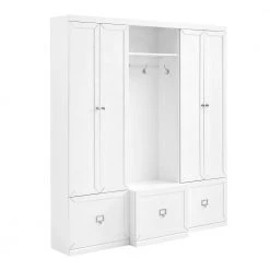 Harper 3-Piece White Entryway Set by CROSLEY FURNITURE
