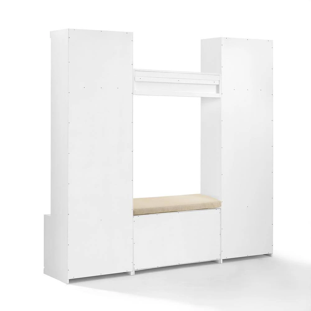 Harper 4-Piece White Entryway Set by CROSLEY FURNITURE 7 Harper 4-Piece White Entryway Set by CROSLEY FURNITURE - Image 5