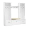 Harper 4-Piece White Entryway Set by CROSLEY FURNITURE -Deals CROSLEY FURNITURE Store white crosley furniture hall trees kf31014wh 64 1000