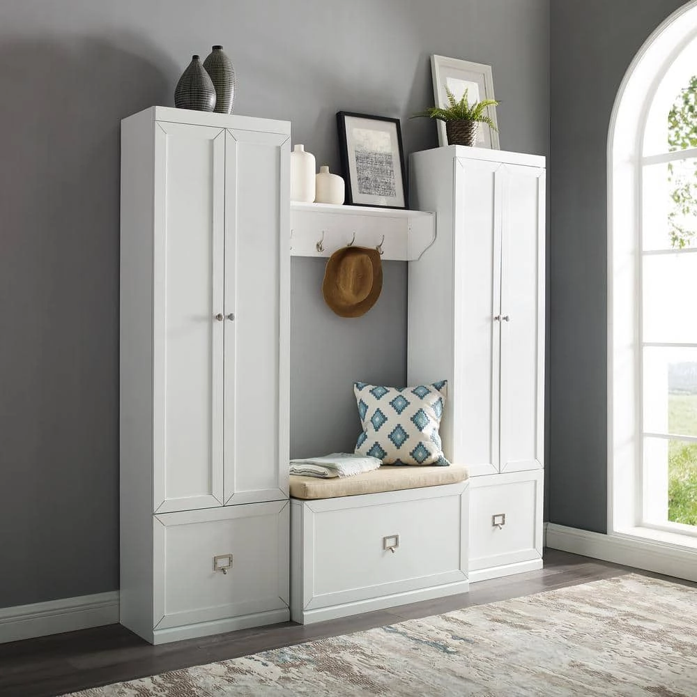 Harper White 4-Piece Entryway Set by CROSLEY FURNITURE 8 Harper White 4-Piece Entryway Set by CROSLEY FURNITURE - Image 6