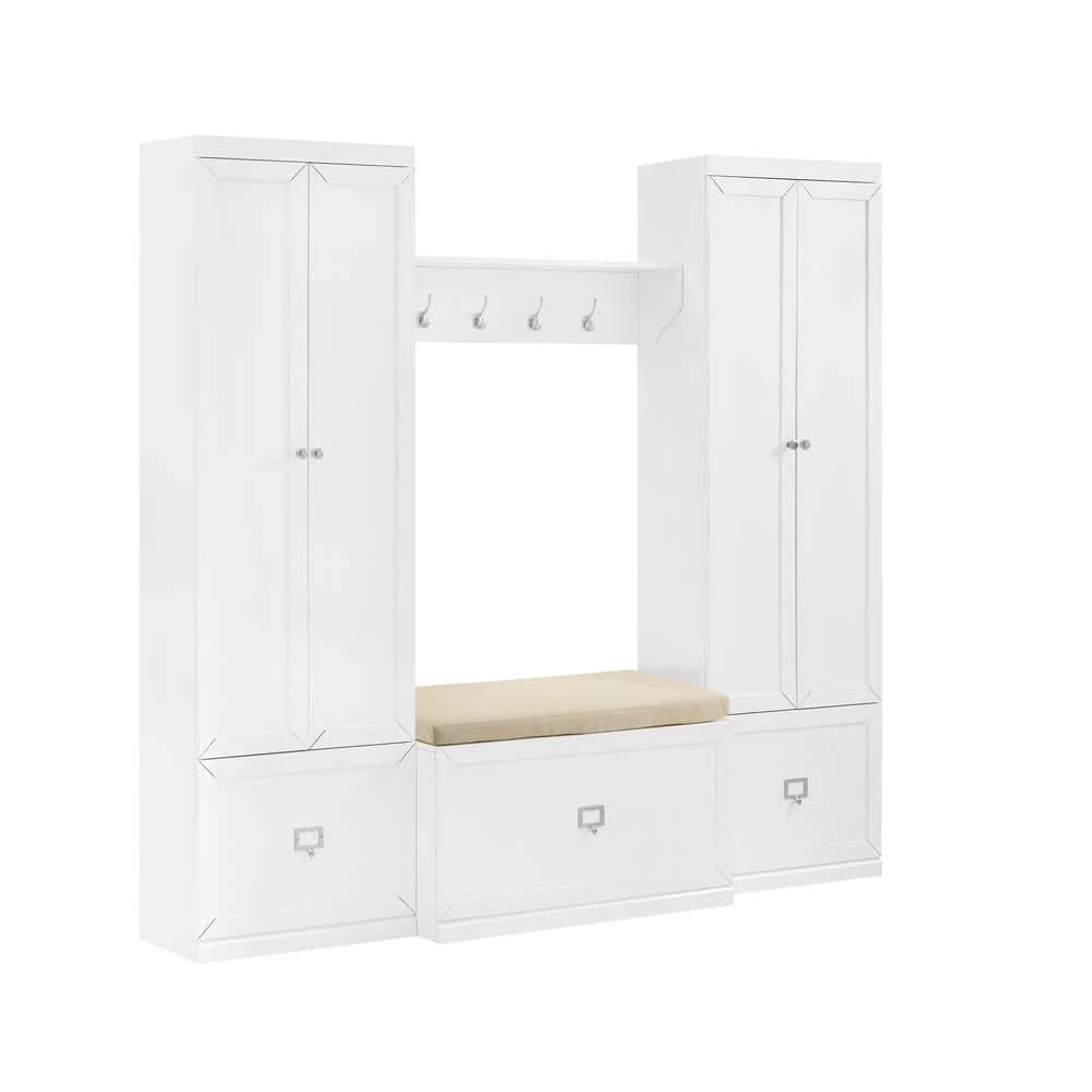 Harper White 4-Piece Entryway Set by CROSLEY FURNITURE 3 Harper White 4-Piece Entryway Set by CROSLEY FURNITURE