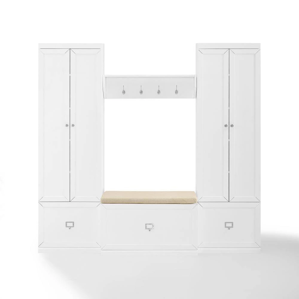 Harper White 4-Piece Entryway Set by CROSLEY FURNITURE 5 Harper White 4-Piece Entryway Set by CROSLEY FURNITURE - Image 3