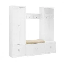 Harper White 4-Piece Entryway Set by CROSLEY FURNITURE