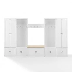 Harper White 6-Piece Entryway Set by CROSLEY FURNITURE 11 Harper White 6-Piece Entryway Set by CROSLEY FURNITURE -Deals CROSLEY FURNITURE Store white crosley furniture hall trees kf31017wh c3 1000