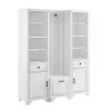 Tara White 3-Piece Entryway Set by CROSLEY FURNITURE -Deals CROSLEY FURNITURE Store white crosley furniture hall trees kf33009wh 64 1000