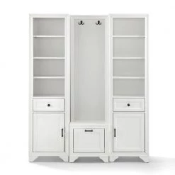 Tara White 3-Piece Entryway Set by CROSLEY FURNITURE -Deals CROSLEY FURNITURE Store white crosley furniture hall trees kf33009wh c3 1000