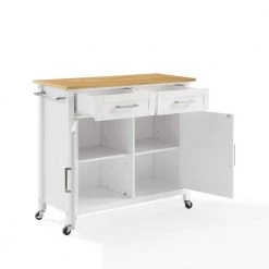 Tristan White Kitchen Island by CROSLEY FURNITURE -Deals CROSLEY FURNITURE Store white crosley furniture kitchen islands cf3034na wh 4f 1000