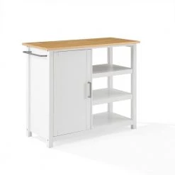 Tristan White Kitchen Island with Open Storage by CROSLEY FURNITURE -Deals CROSLEY FURNITURE Store white crosley furniture kitchen islands cf3035na wh 44 1000